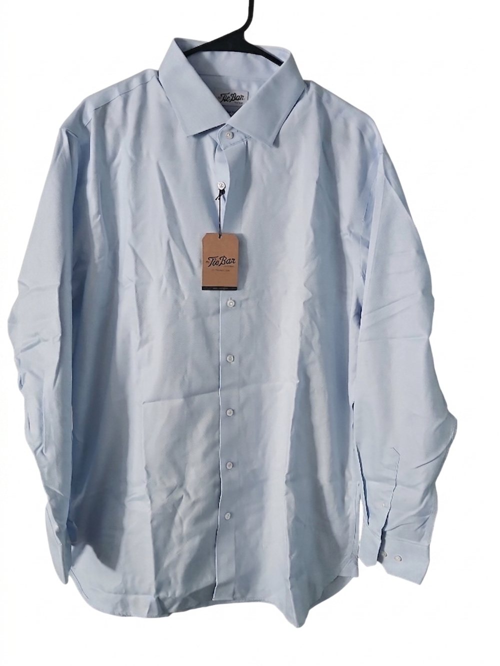 The Tie Bar Light Blue Men's Dress Shirt - Classic Spread Collar